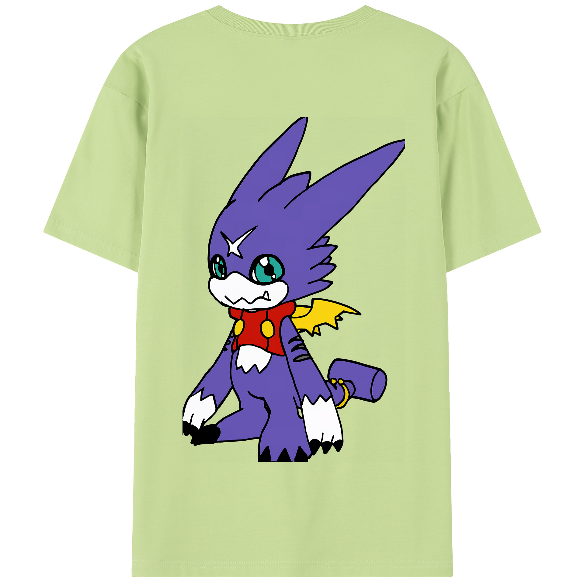 （画像用） Digimon デジタルモンスター/デジモン 綿100％半袖Tシャツ（背面プリント）